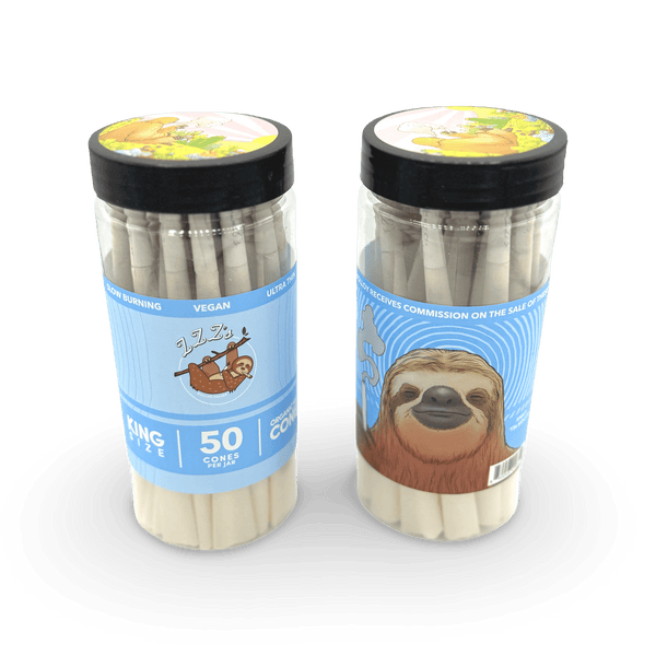 King Size 50pk Jars - "Stoner Sloth" by Tim Molloy - ZZZ's Collective