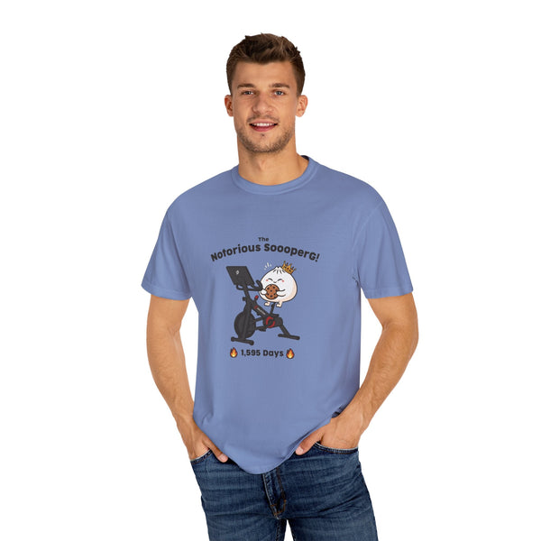 The Notorious Sooper! Funny Fitness T-Shirt for Gym Lovers - Unisex Garment - Dyed Tee - ZZZ's Collective