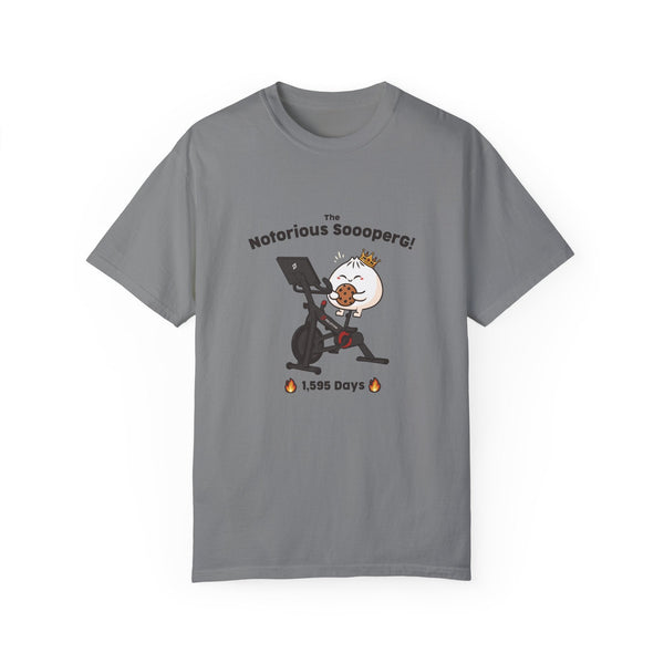 The Notorious Sooper! Funny Fitness T-Shirt for Gym Lovers - Unisex Garment - Dyed Tee - ZZZ's Collective