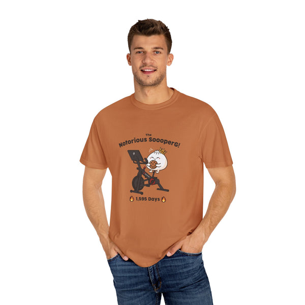 The Notorious Sooper! Funny Fitness T-Shirt for Gym Lovers - Unisex Garment - Dyed Tee - ZZZ's Collective