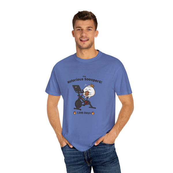 The Notorious Sooper! Funny Fitness T-Shirt for Gym Lovers - Unisex Garment - Dyed Tee - ZZZ's Collective