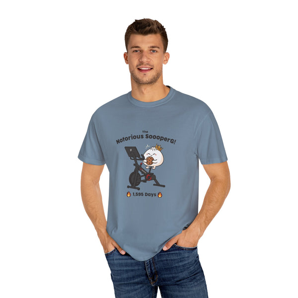 The Notorious Sooper! Funny Fitness T-Shirt for Gym Lovers - Unisex Garment - Dyed Tee - ZZZ's Collective