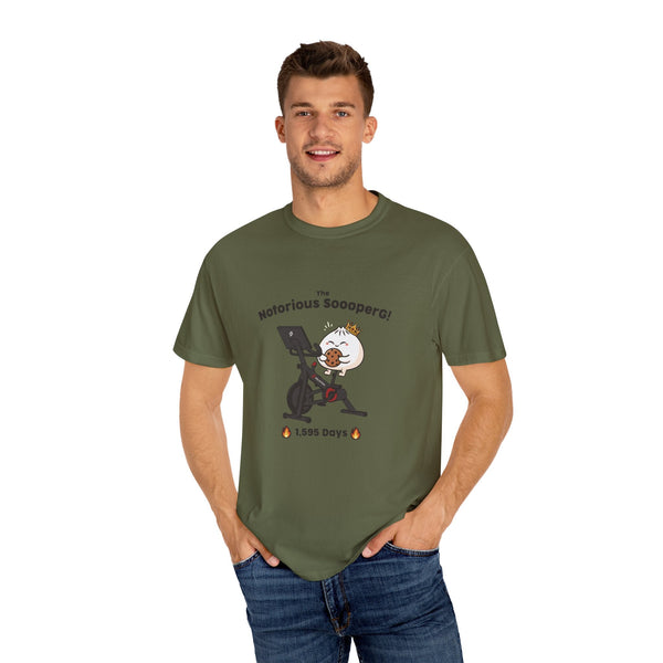 The Notorious Sooper! Funny Fitness T-Shirt for Gym Lovers - Unisex Garment - Dyed Tee - ZZZ's Collective