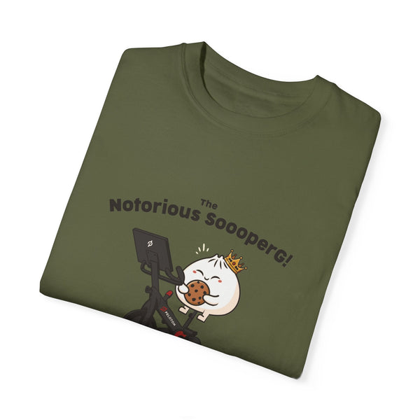 The Notorious Sooper! Funny Fitness T-Shirt for Gym Lovers - Unisex Garment - Dyed Tee - ZZZ's Collective