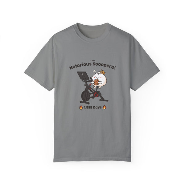 The Notorious Sooper! Funny Fitness T-Shirt for Gym Lovers - Unisex Garment - Dyed Tee - ZZZ's Collective