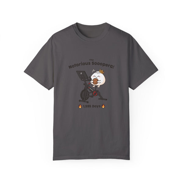 The Notorious Sooper! Funny Fitness T-Shirt for Gym Lovers - Unisex Garment - Dyed Tee - ZZZ's Collective