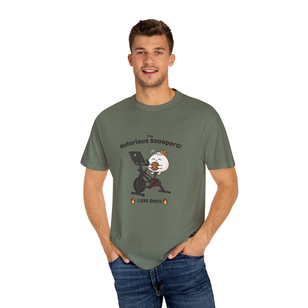The Notorious Sooper! Funny Fitness T-Shirt for Gym Lovers - Unisex Garment - Dyed Tee - ZZZ's Collective