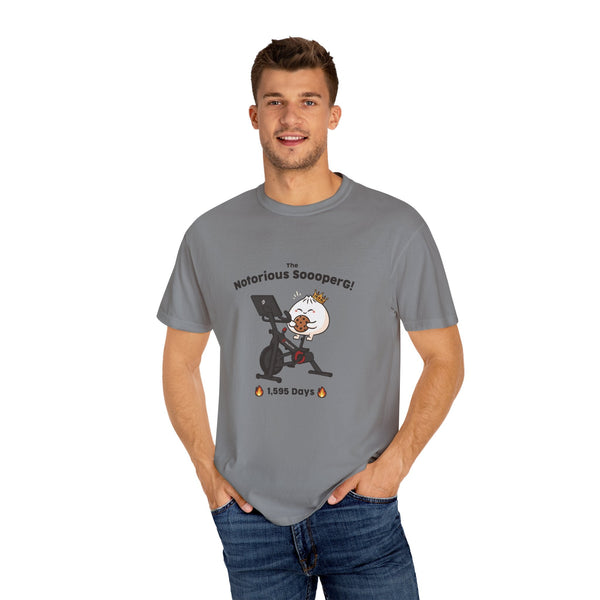 The Notorious Sooper! Funny Fitness T-Shirt for Gym Lovers - Unisex Garment - Dyed Tee - ZZZ's Collective