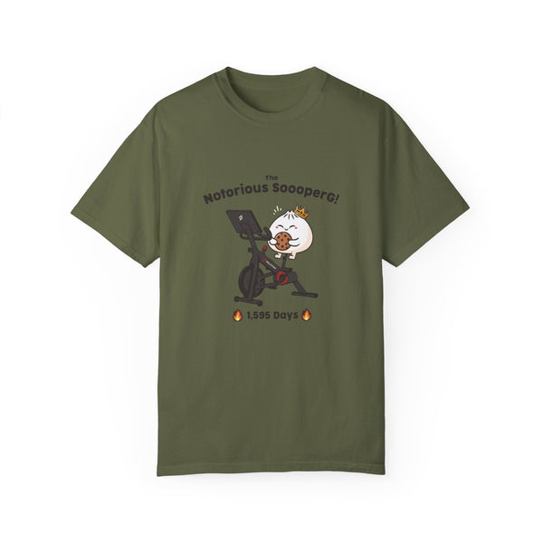 The Notorious Sooper! Funny Fitness T-Shirt for Gym Lovers - Unisex Garment - Dyed Tee - ZZZ's Collective