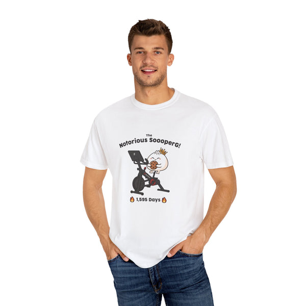 The Notorious Sooper! Funny Fitness T-Shirt for Gym Lovers - Unisex Garment - Dyed Tee - ZZZ's Collective