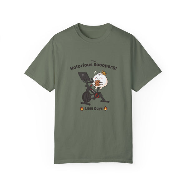 The Notorious Sooper! Funny Fitness T-Shirt for Gym Lovers - Unisex Garment - Dyed Tee - ZZZ's Collective
