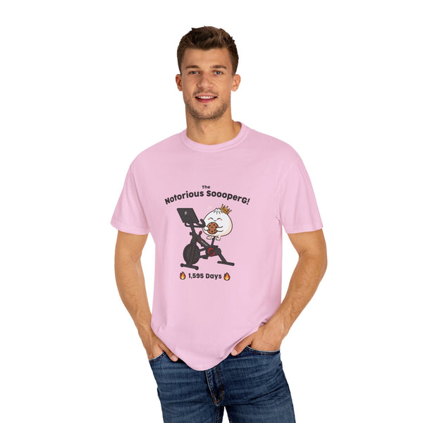 The Notorious Sooper! Funny Fitness T-Shirt for Gym Lovers - Unisex Garment - Dyed Tee - ZZZ's Collective
