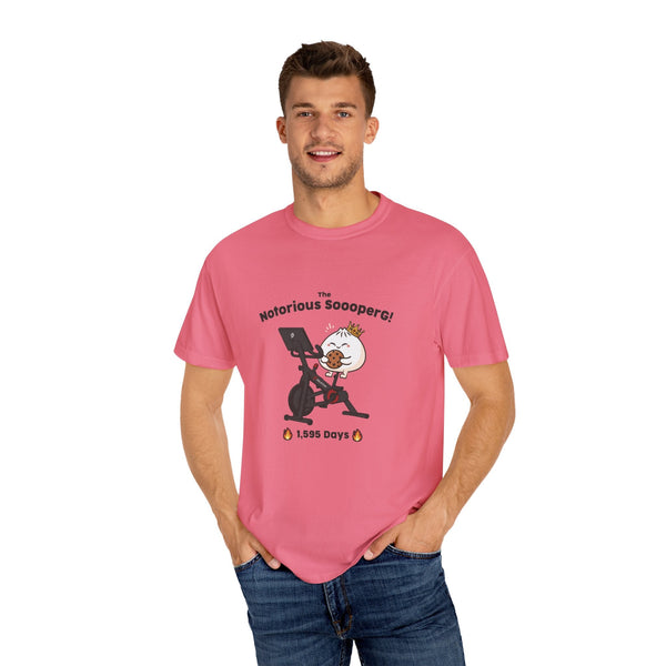 The Notorious Sooper! Funny Fitness T-Shirt for Gym Lovers - Unisex Garment - Dyed Tee - ZZZ's Collective
