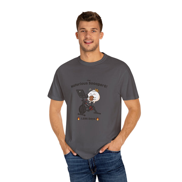 The Notorious Sooper! Funny Fitness T-Shirt for Gym Lovers - Unisex Garment - Dyed Tee - ZZZ's Collective