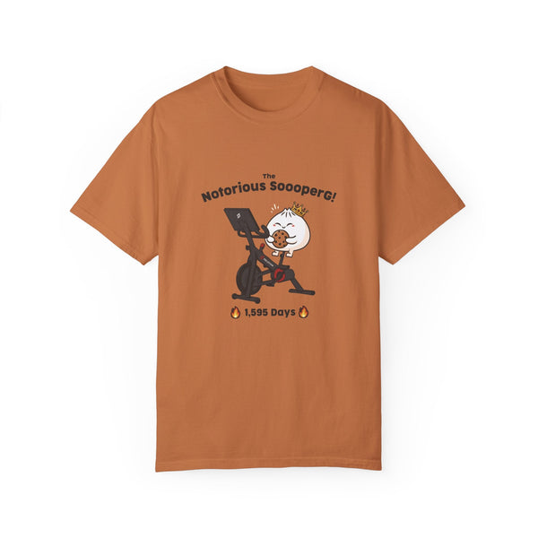 The Notorious Sooper! Funny Fitness T-Shirt for Gym Lovers - Unisex Garment - Dyed Tee - ZZZ's Collective