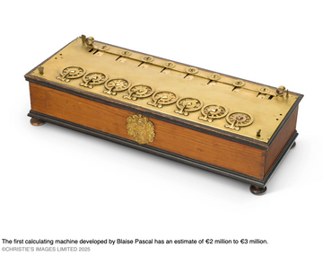 On of the world's first calculators