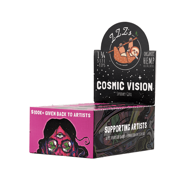 1 1/4 Rolling Papers + Tips - "Cosmic Vision" - ZZZ's Collective