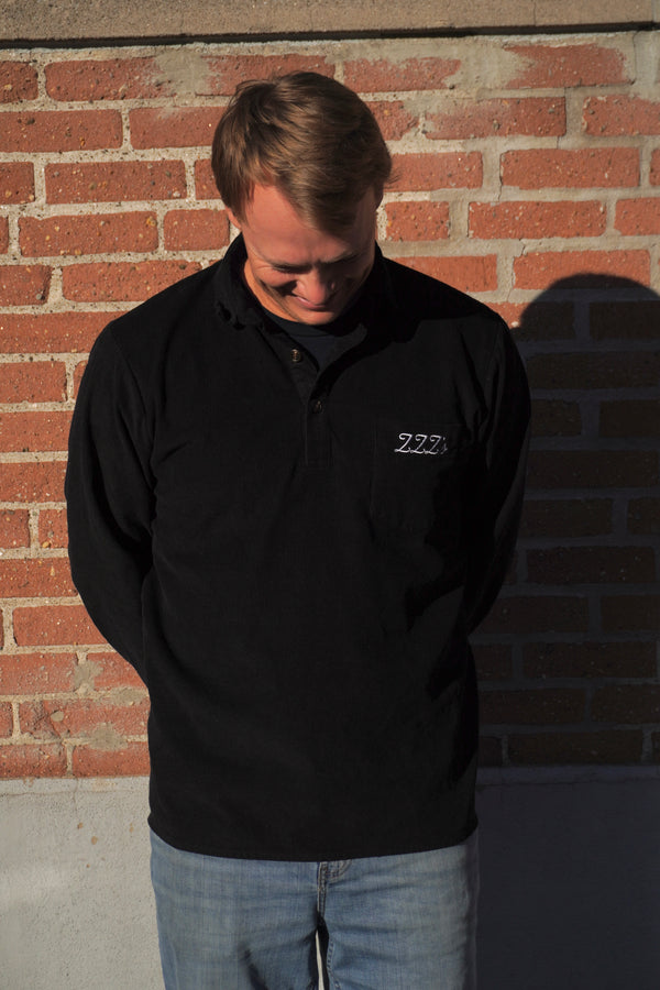 ZZZ's Cord Polo - Black