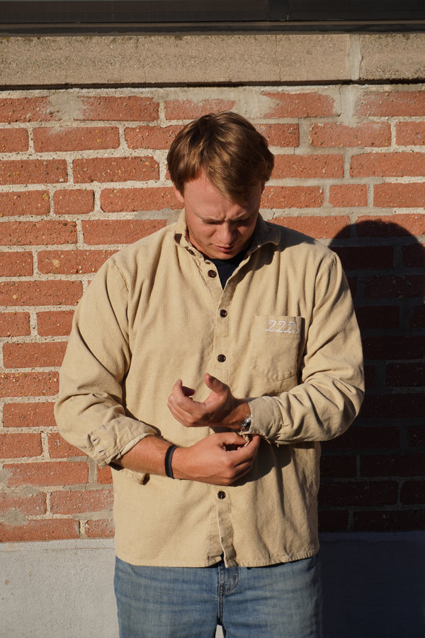 ZZZ's Long-Sleeve Button Down - Tan