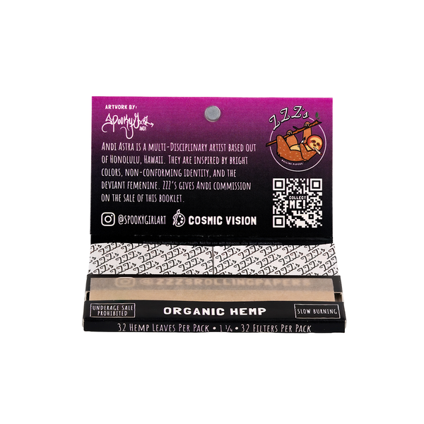 1 1/4 Rolling Papers + Tips - "Cosmic Vision"