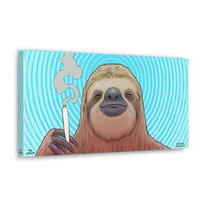 Canvas Wrap - Samuel the Sloth by Tim Molloy - ZZZ's Collective