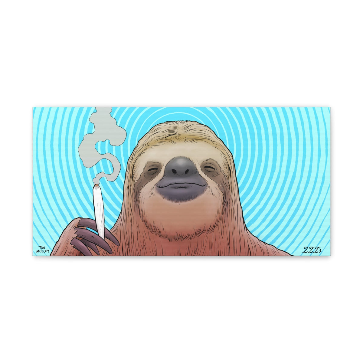 Canvas Wrap - Samuel the Sloth by Tim Molloy – ZZZ's Collective