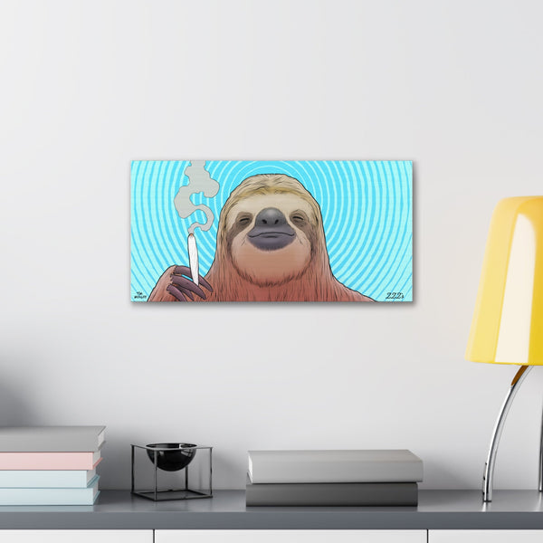 Canvas Wrap - Samuel the Sloth by Tim Molloy - ZZZ's Collective