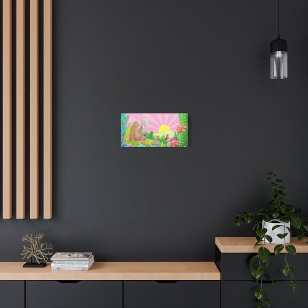 Copy of Copy of Copy of Charming Howdy Otter Canvas Art, Cute Animal Decor, Relaxing Home Wall Art, Gift for Animal Lovers, Nursery Art - ZZZ's Collective