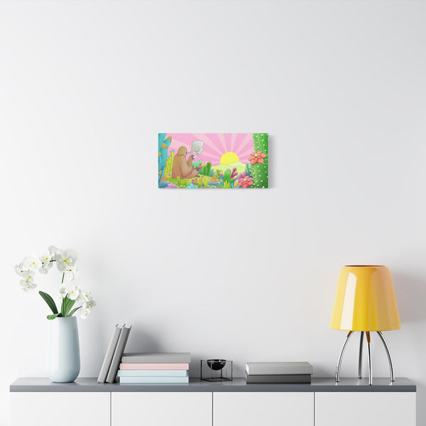 Copy of Copy of Copy of Charming Howdy Otter Canvas Art, Cute Animal Decor, Relaxing Home Wall Art, Gift for Animal Lovers, Nursery Art - ZZZ's Collective