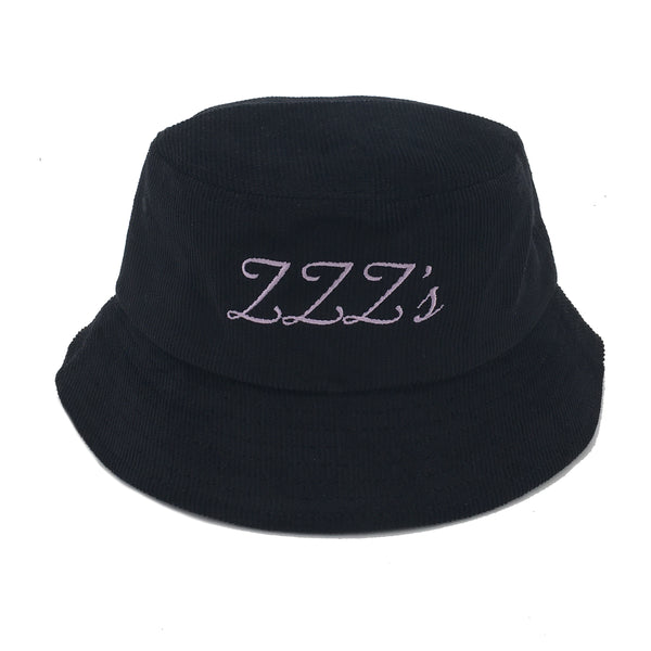 ZZZ's Corduroy Bucket Hat - Black