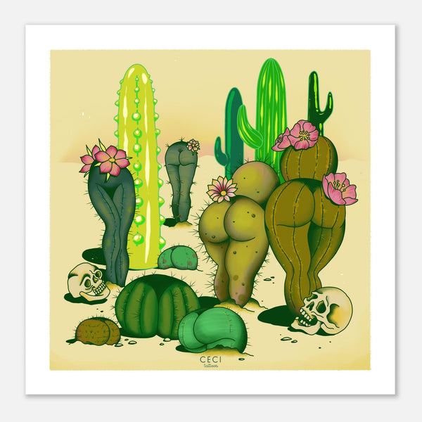 Fine Art Poster - CactAss by Ceci Granata - ZZZ's Collective