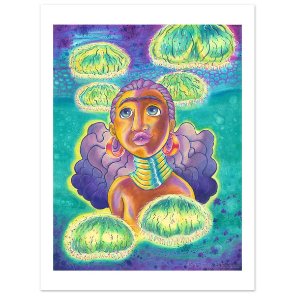 Fine Art Poster - Flower Hat by Olivia Dinnal - ZZZ's Collective