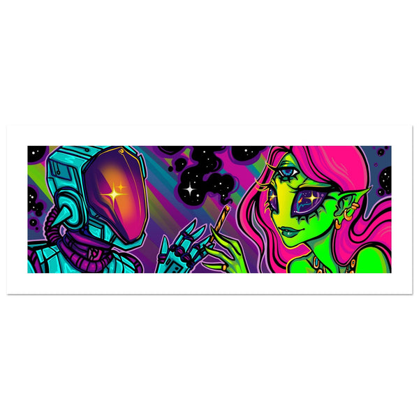 Fine Art Poster - Space Lovers by Andi @Spookygirlart - ZZZ's Collective