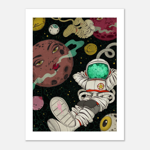 Fine Art Poster - Space Oddities by Ceci Granata - ZZZ's Collective