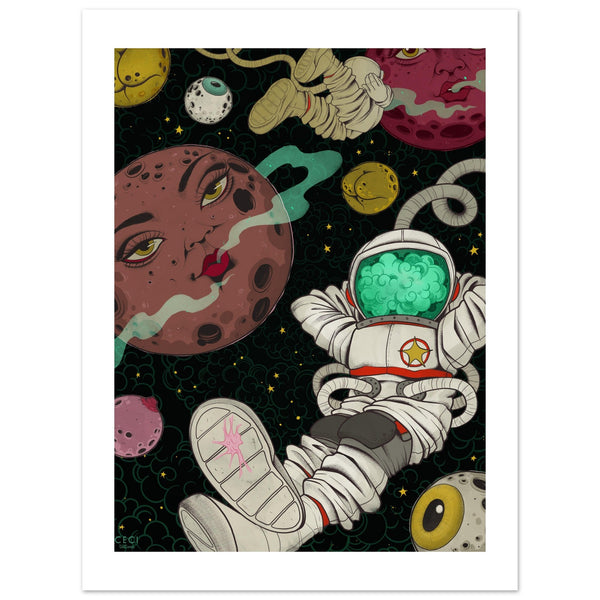 Fine Art Poster - Space Oddities by Ceci Granata - ZZZ's Collective