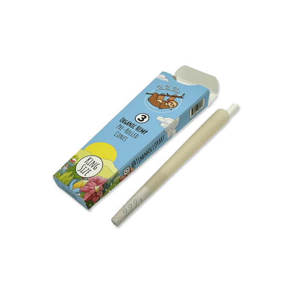 King Size 3pk Cones - "Samuel The Sloth" by Tim Molloy - ZZZ's Collective