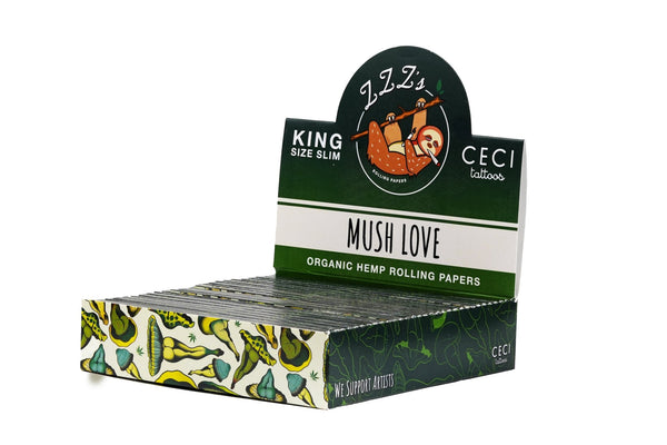 King Size Slim Rolling Papers - "Mush Love" - ZZZ's Collective
