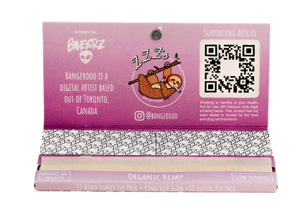 King Size Slim Rolling Papers + Tips - "Intergalactic Trip" - ZZZ's Collective