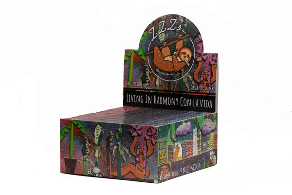 King Size Slim Rolling Papers + Tips - "Living in Harmony con la vida" - ZZZ's Collective