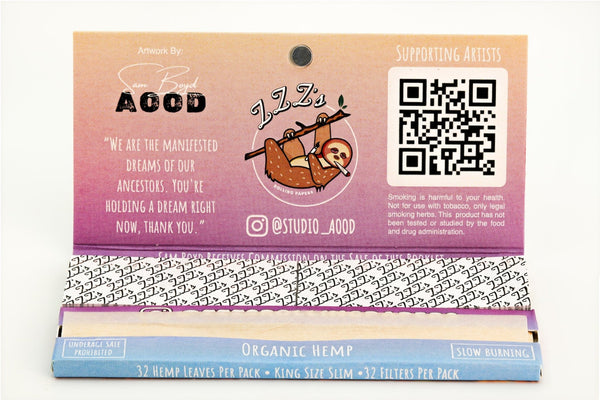 King Size Slim Rolling Papers + Tips - "Microchip" - ZZZ's Collective