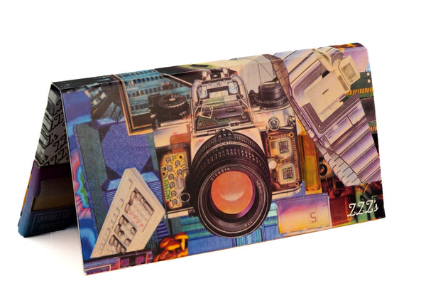 King Size Slim Rolling Papers + Tips - "Microchip" - ZZZ's Collective