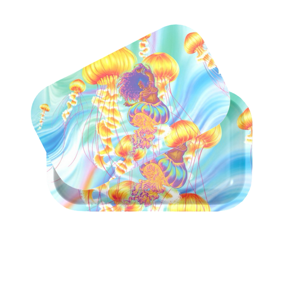 Rolling Tray with Magnetic Cover - Drifting by Olivia Dinnall - ZZZ's Collective