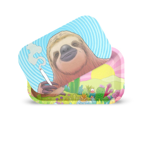 Rolling Tray with Magnetic Cover - Stoner Sloth by Tim Molloy - ZZZ's Collective