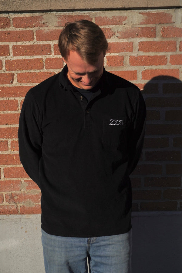 ZZZ's Cord Polo - Black - ZZZ's Collective