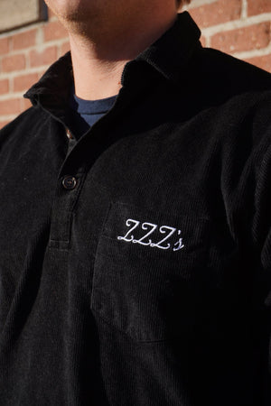 ZZZ's Cord Polo - Black - ZZZ's Collective