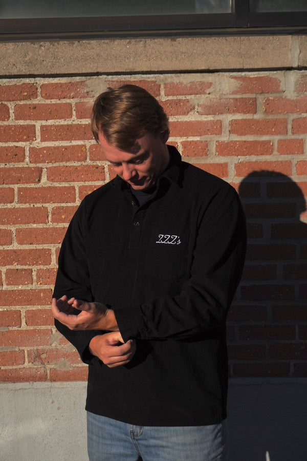 ZZZ's Cord Polo - Black - ZZZ's Collective