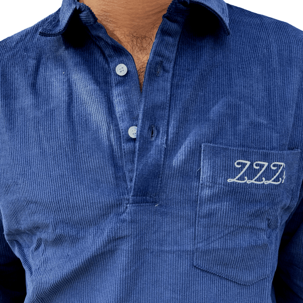 ZZZ's Corduroy Polo Long - Sleeve Shirt - ZZZ's Collective