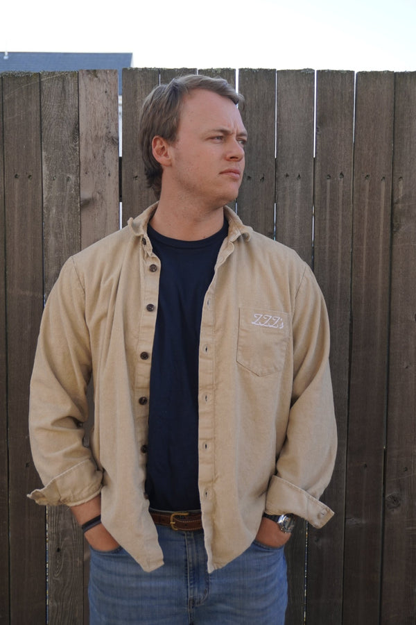 ZZZ's Long-Sleeve Button Down - Tan - ZZZ's Collective