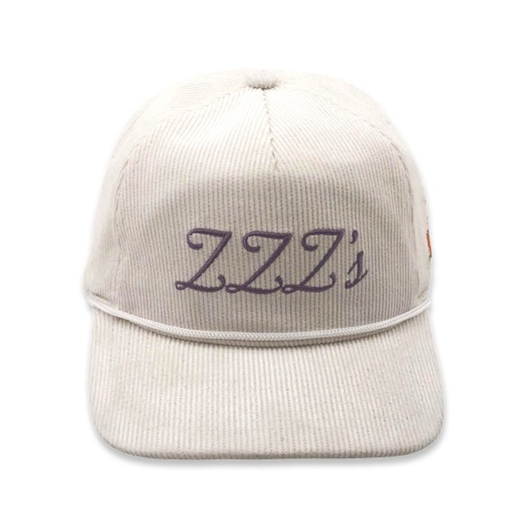 ZZZ's Corduroy Hat - White